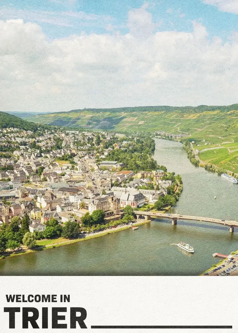affiche de sites touristiques célèbres des villes allemandes
