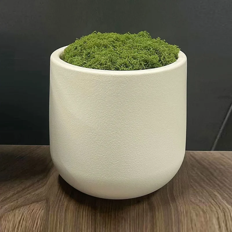 pot décoratif nordique en plastique et céramique pour intérieur