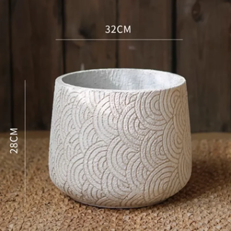 moule en silicone pour pot de fleurs nordique rond