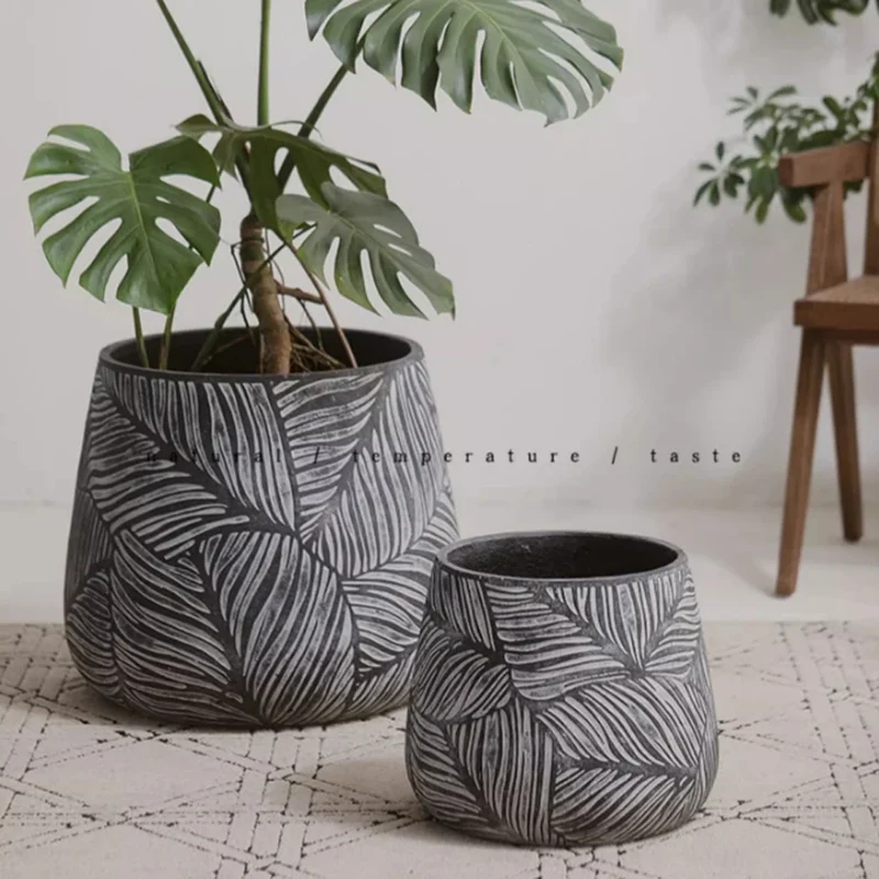 moule en silicone pour jardinière en béton nordique décoratif