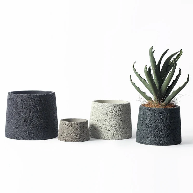 moule en silicone pour pot de fleurs motif lune créatif