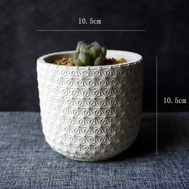 moule en silicone pour pot de fleurs en béton artisanat jardinage