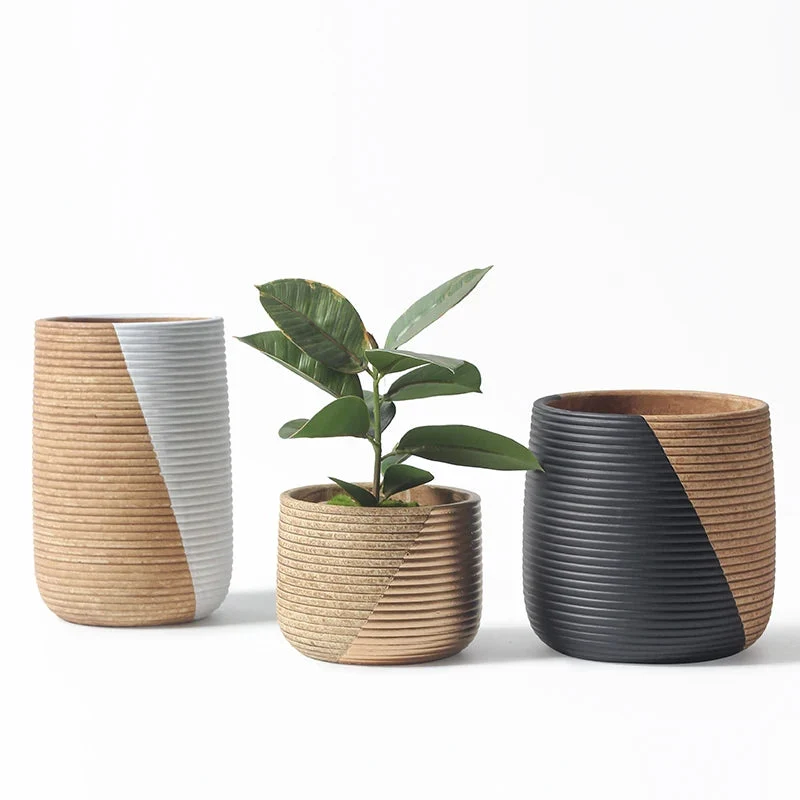 moule en silicone pour pots de fleurs en béton