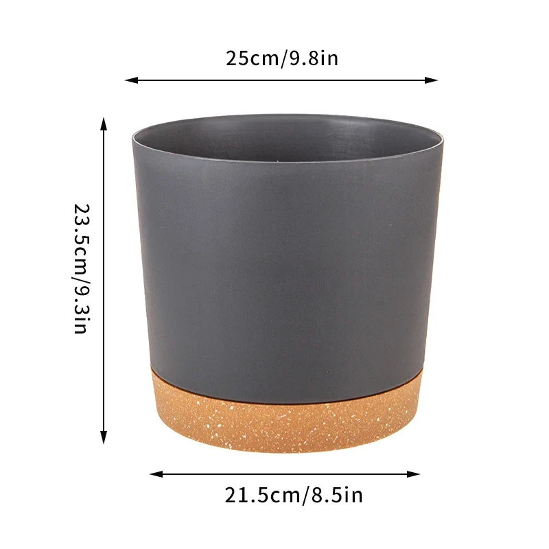 pots de fleurs automatiques avec soucoupe pour jardin et plantes