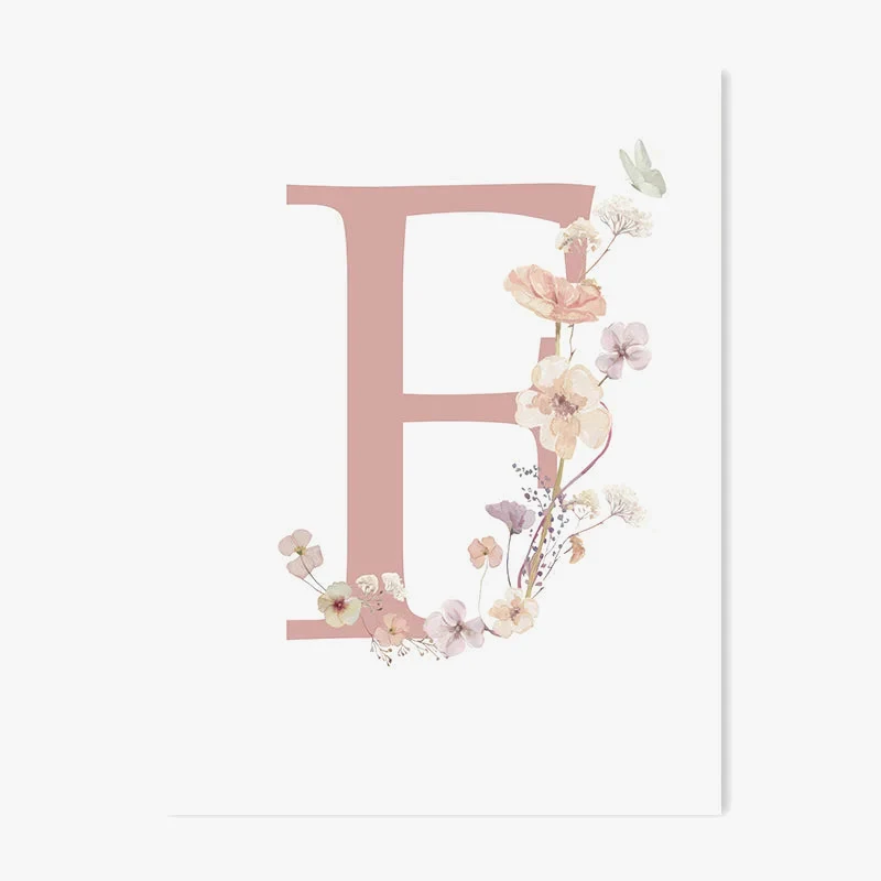 affiche photo fleur sauvage personnalisée pour chambre bébé fille