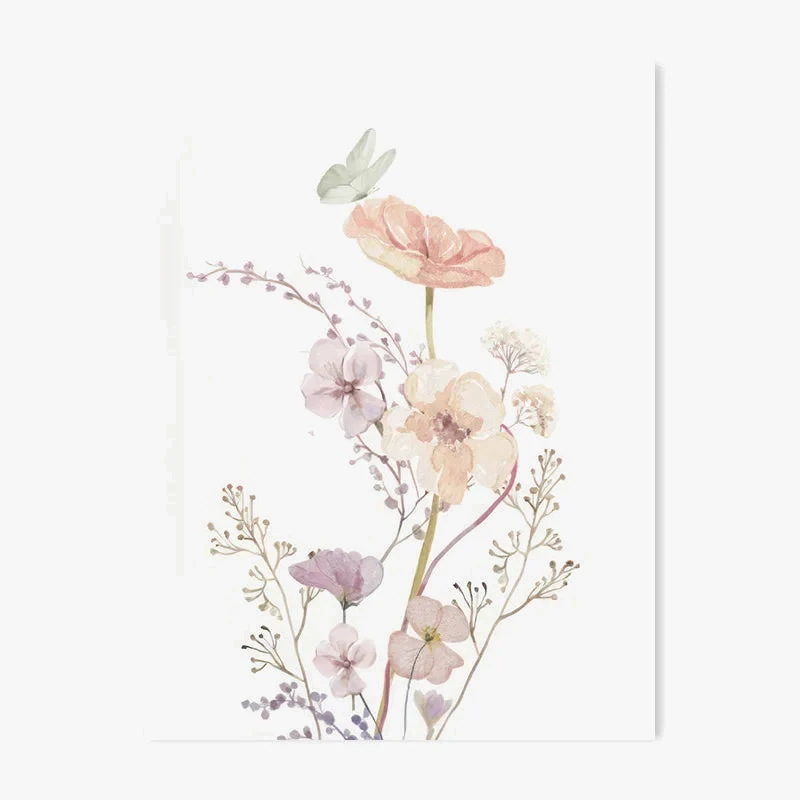 affiche photo fleurs sauvages décoration murale pour enfant