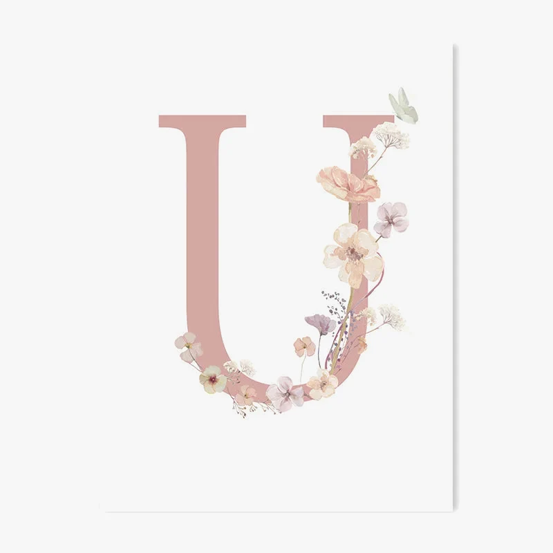 affiche personnalisée fleur sauvage décoration murale enfant