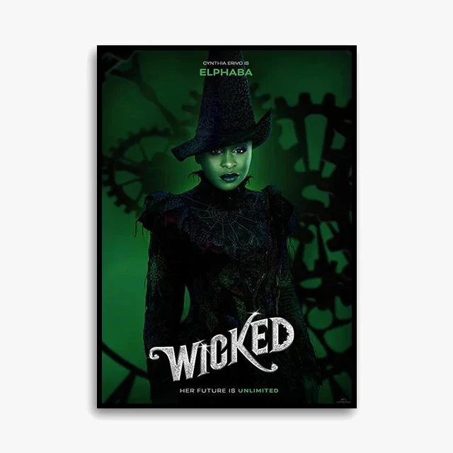 impression sur toile wicked affiche décorative fan de glinda et elphaba