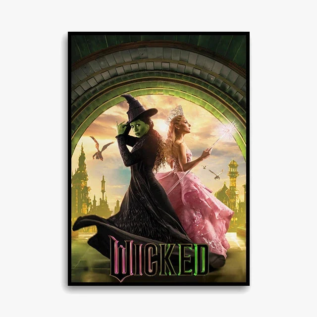 impression sur toile wicked affiche fan glinda décorative cadeau intérieur