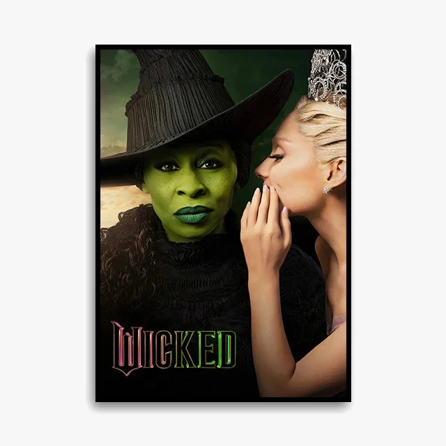 impression toile wicked affiche elphaba fan ariana grande décoration intérieure