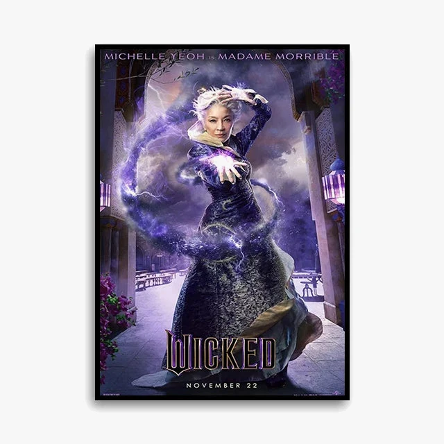 impression sur toile wicked affiche elphaba fan de glinda décorative