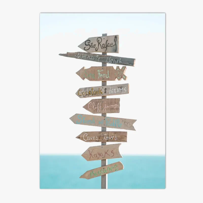 affiche de lever de soleil sur la plage moderne