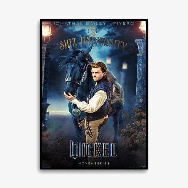 impression sur toile wicked affiche lphaba fan glinda décoration intérieure cadeau