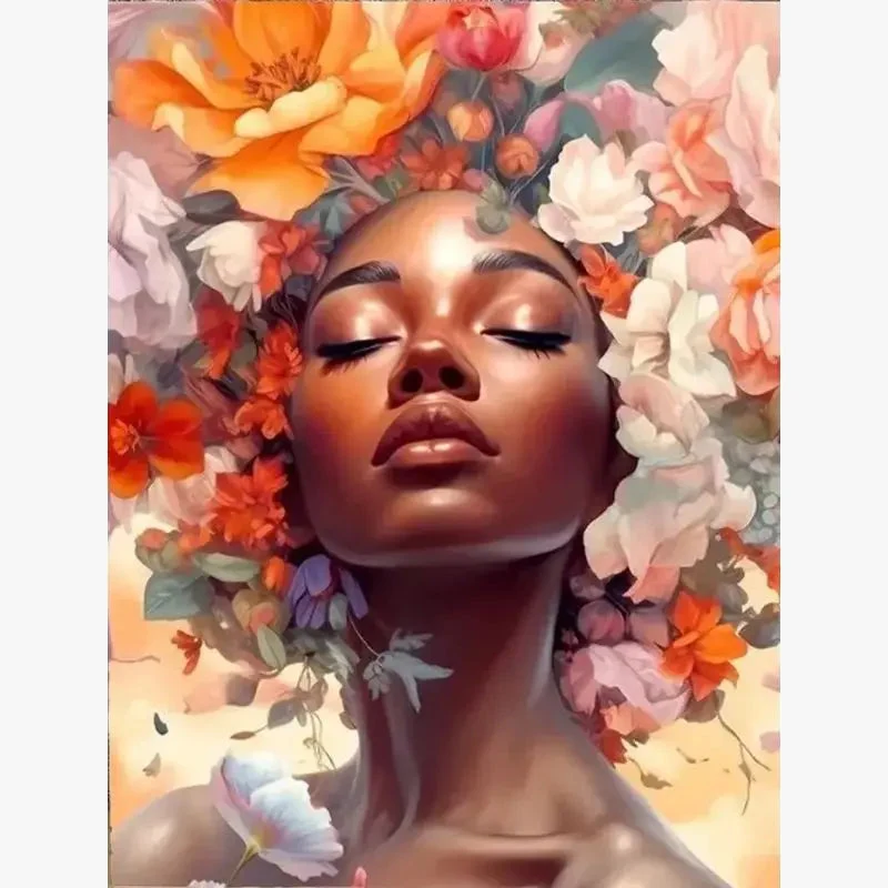 peinture moderne par numéros fleurs pour adultes création artistique