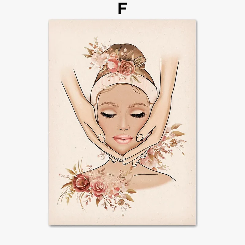 affiche esthétique de chirurgie plastique pour salon de beauté féminin