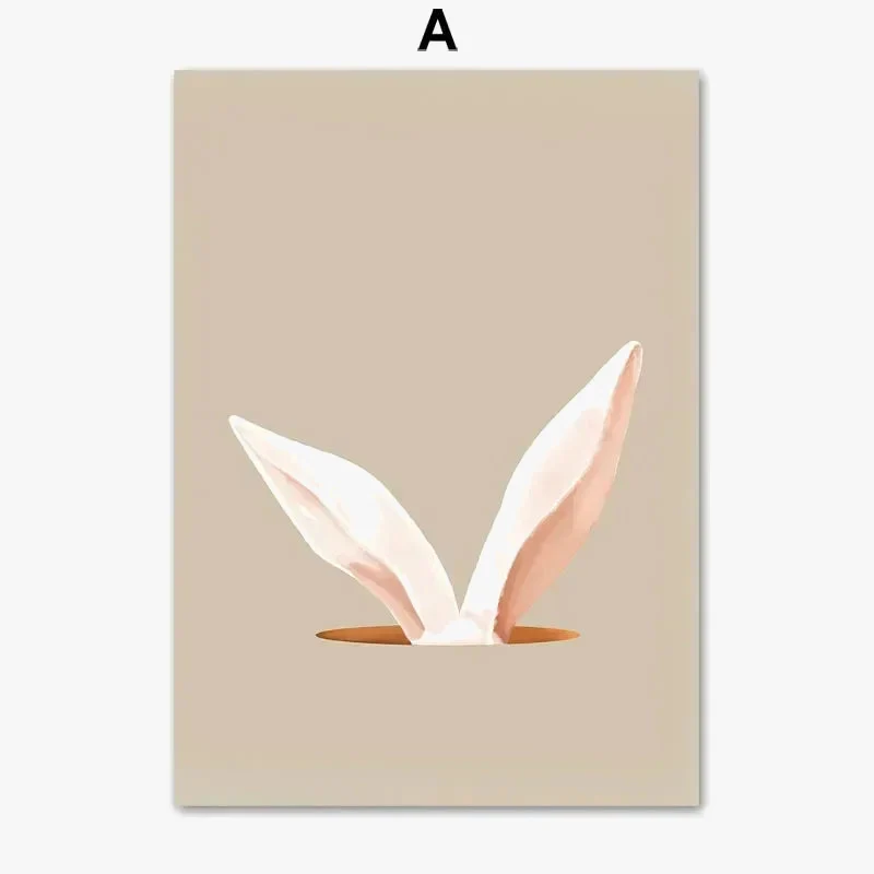 affiches de pâques avec lapin radis oeuf et fleurs printanières