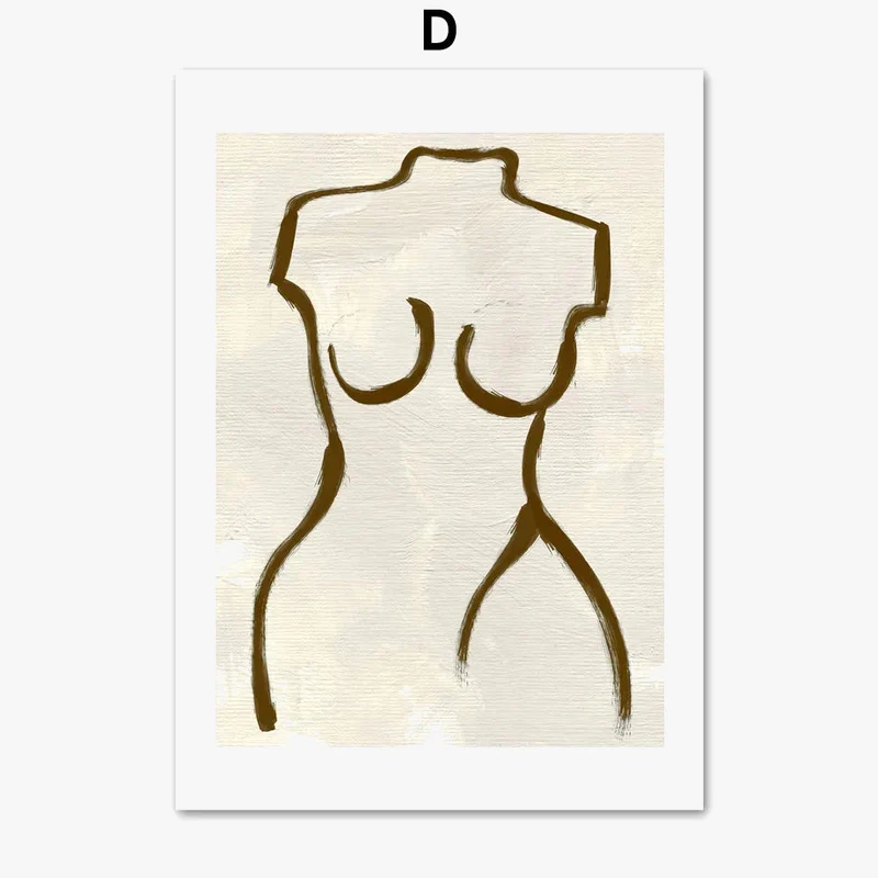 affiche abstraite inspirée de picasso et matisse pour décoration murale