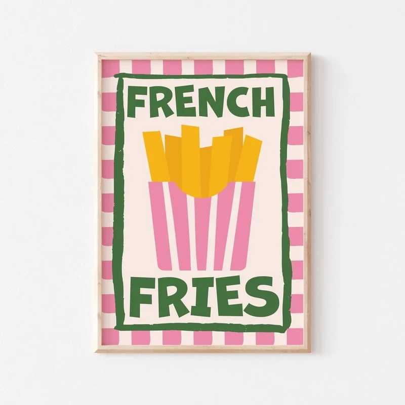 affiche d'art alimentaire pour décoration murale de cuisine
