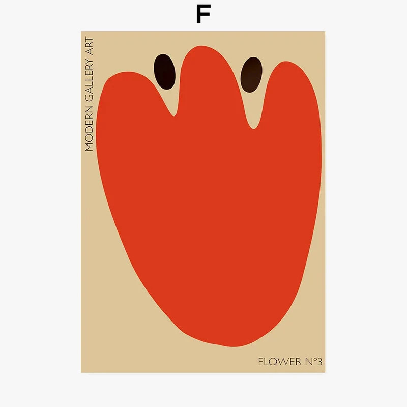 affiches d'art mural abstrait Mio Flowers décoration murale moderne