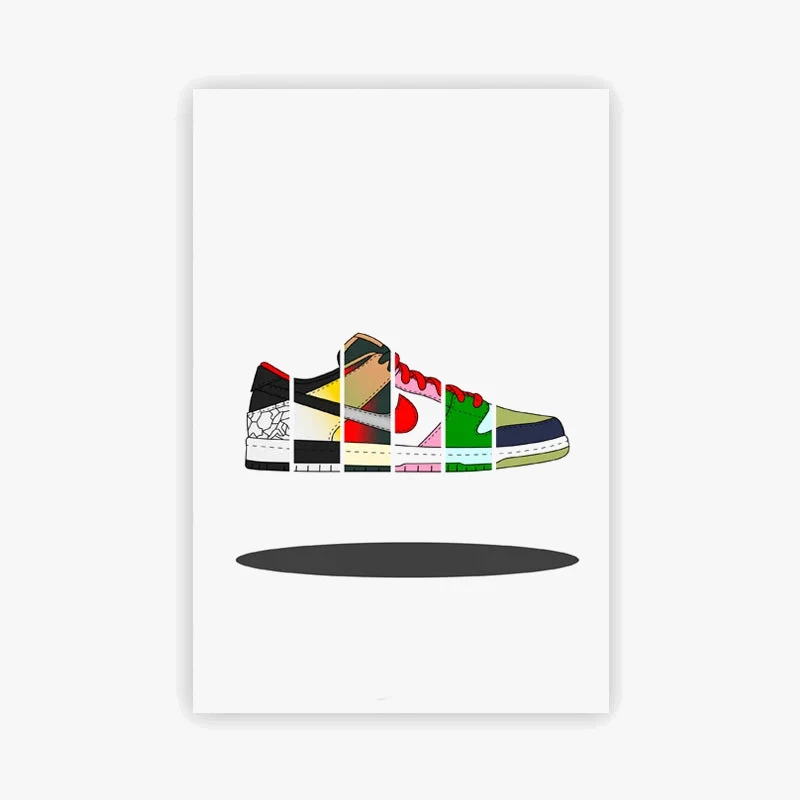 affiche art mural sneaker box pour passionnés de sneakers