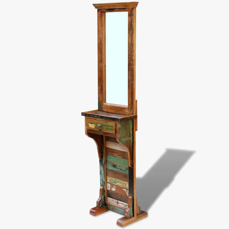 miroir en bois massif pour décoration murale intérieure