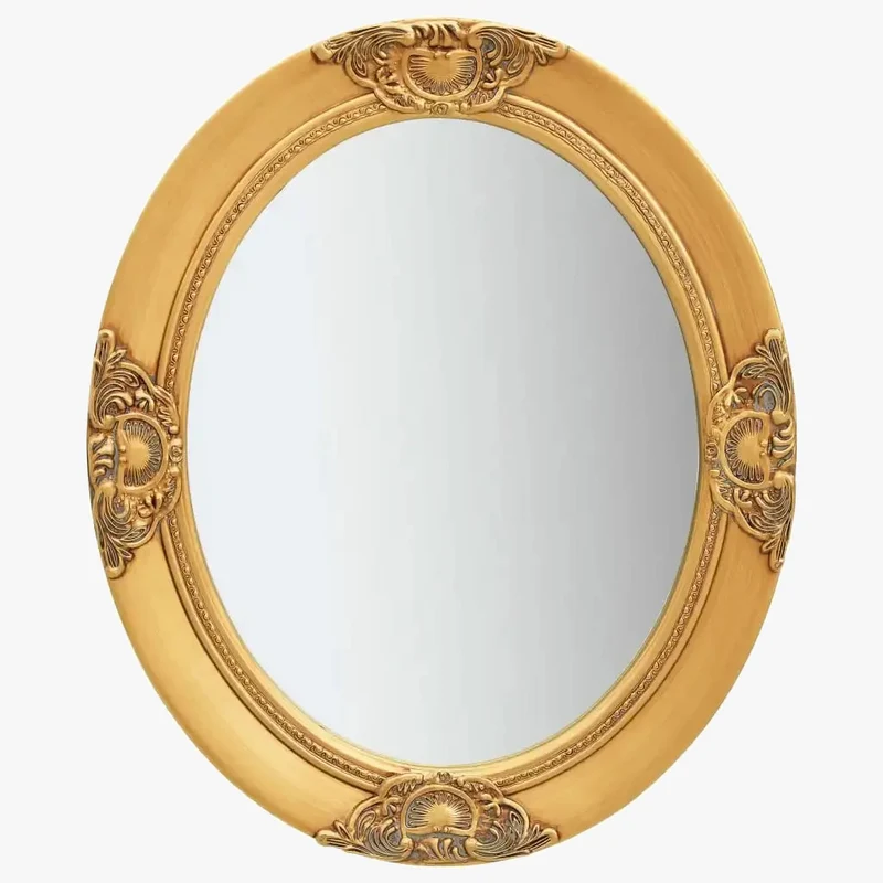 miroir mural baroque doré pour décoration intérieure élégante