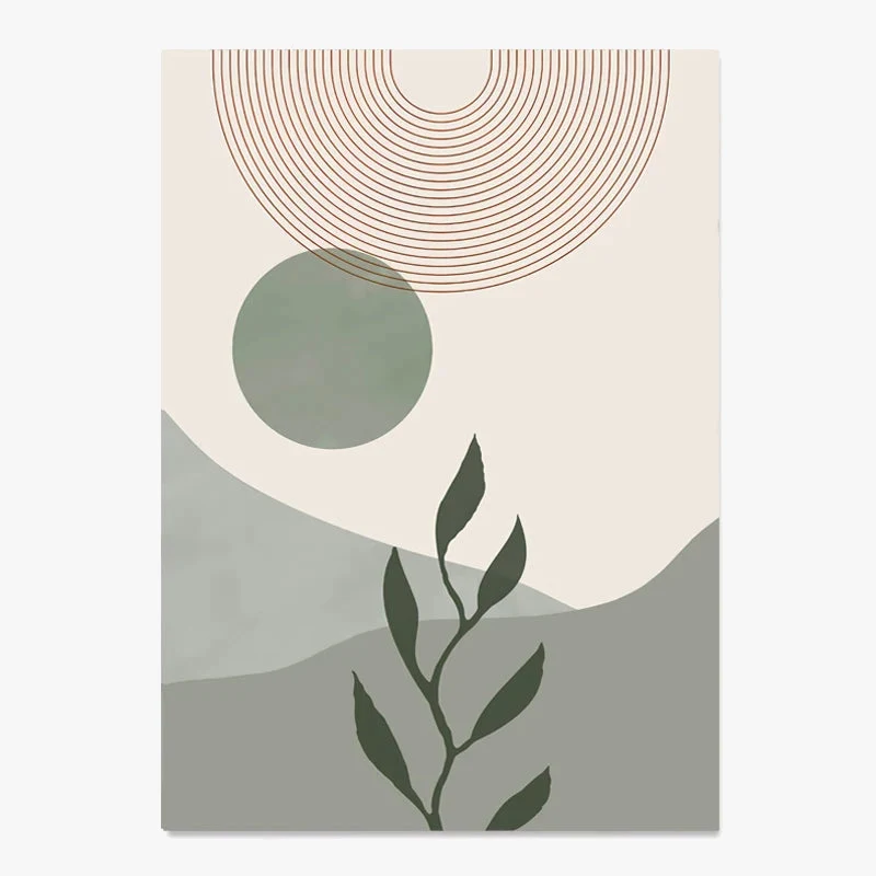 affiches boho toile abstraite géométrie linéaire décoration intérieure