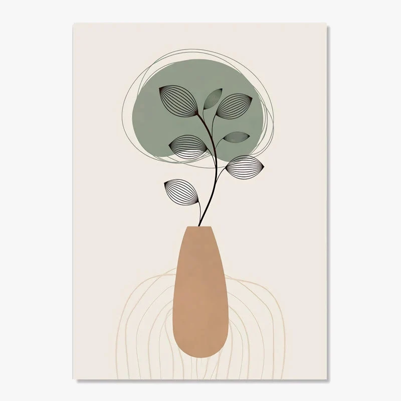 affiches boho toile abstraite géométrie linéaire décoration intérieure moderne