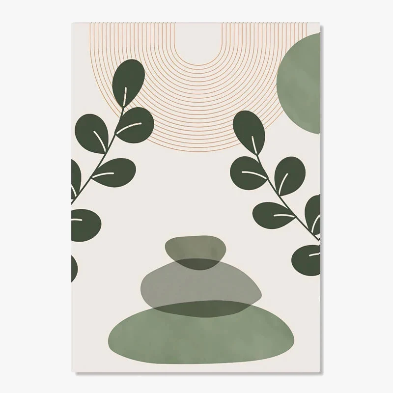 affiches boho peinture abstraite géométrique pour décoration intérieure