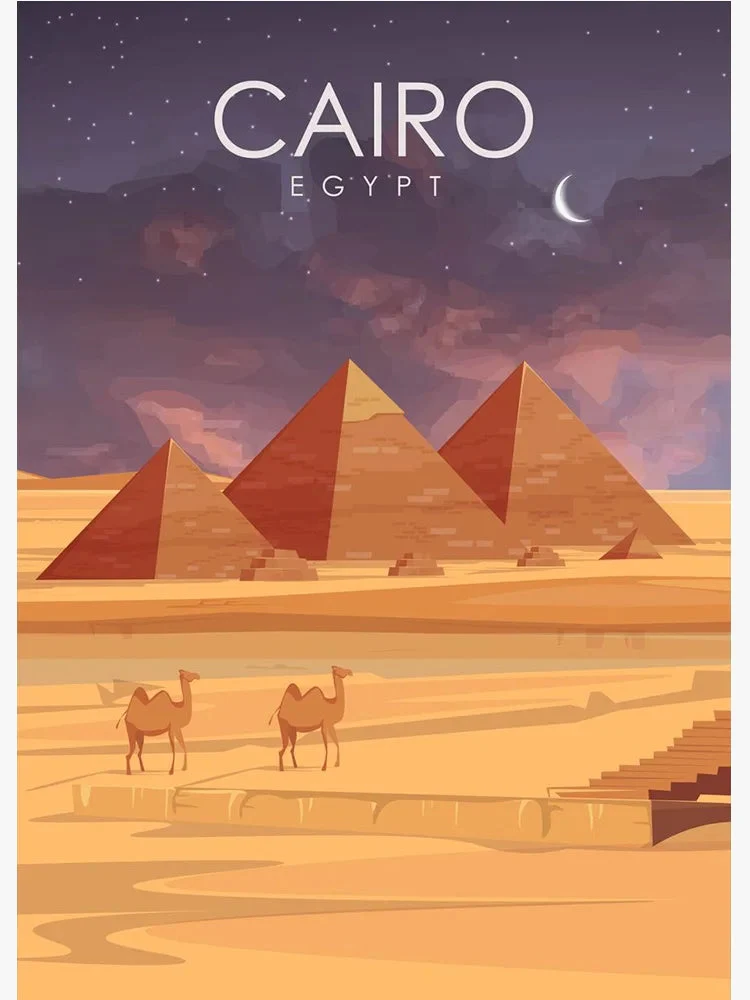 affiche touristique du monde pour décoration murale