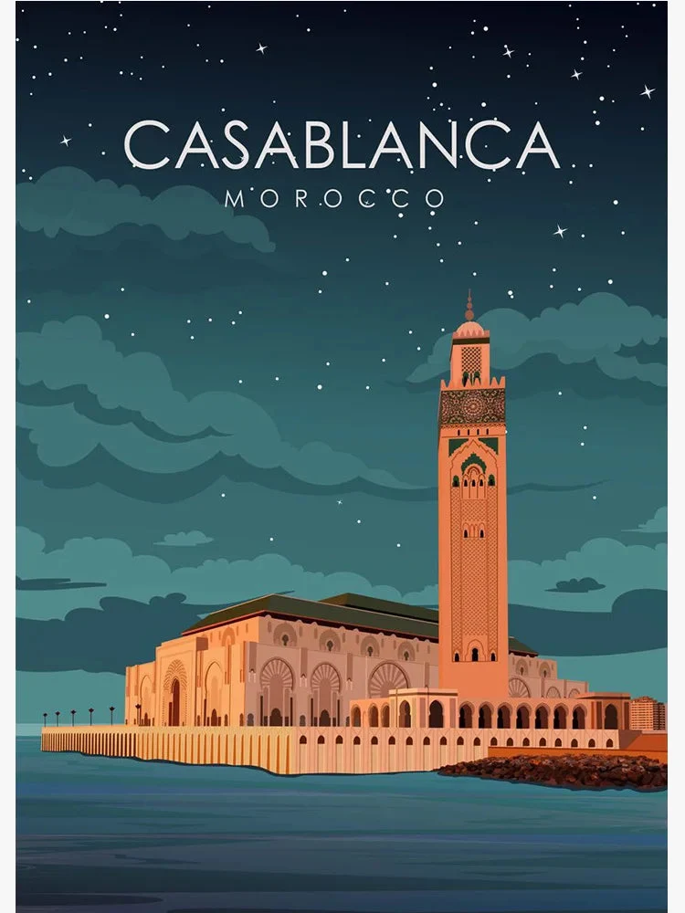 affiche artistique des villes du monde pour décoration intérieure