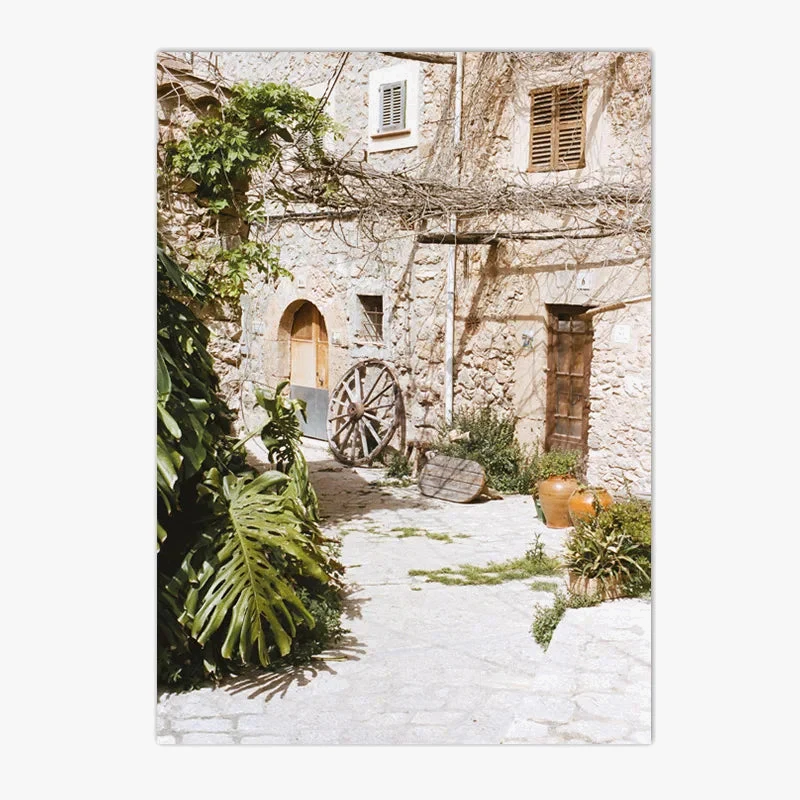 toile peinture de bellagio art mural méditerranéen rural décoratif