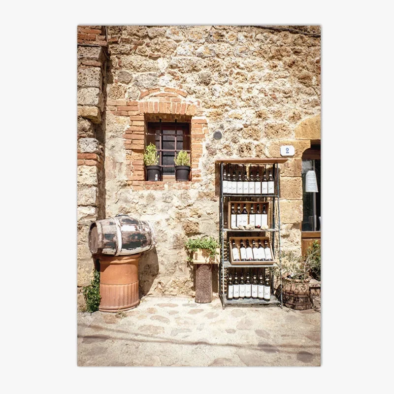 affiche toile peinture de bellagio en toscane décor mural méditerranéen