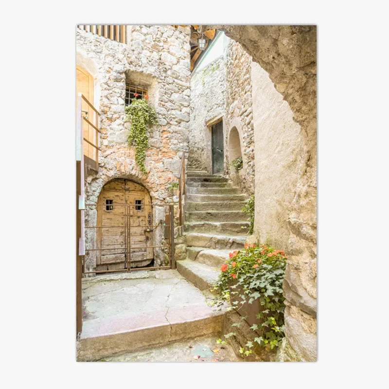 toile peinture de bellagio en toscane art mural décoratif