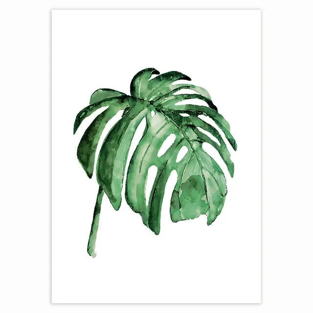 plante tropicale moderne affiche murale décoration scandinave art