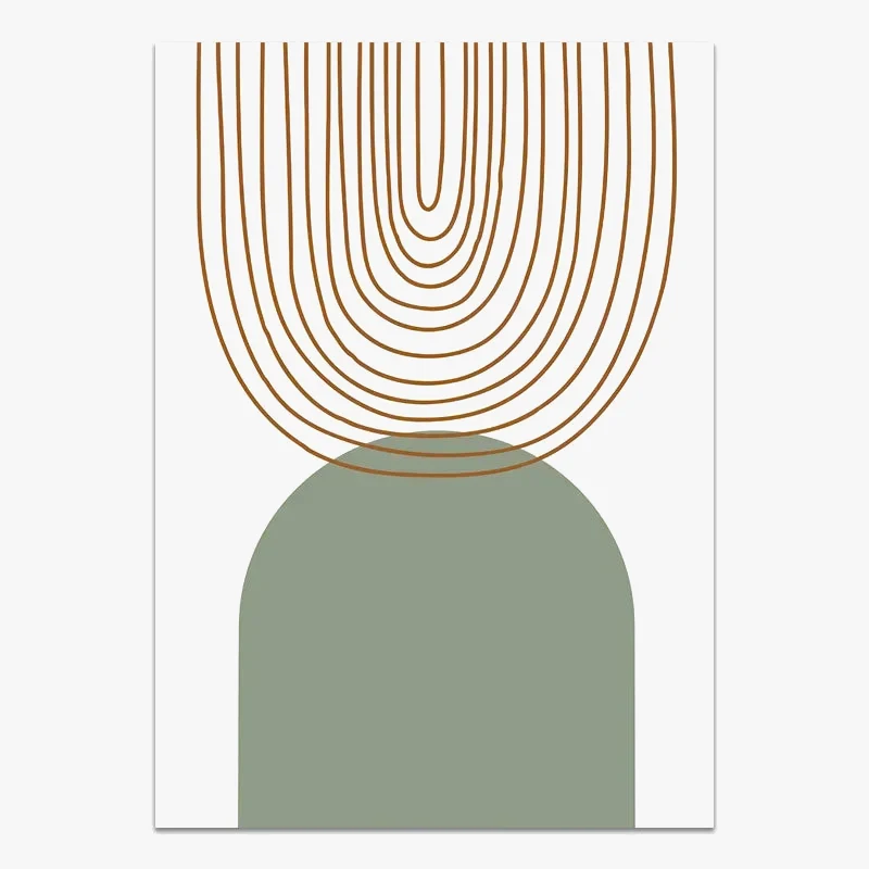 décoration murale géométrique abstraite style boho moderne