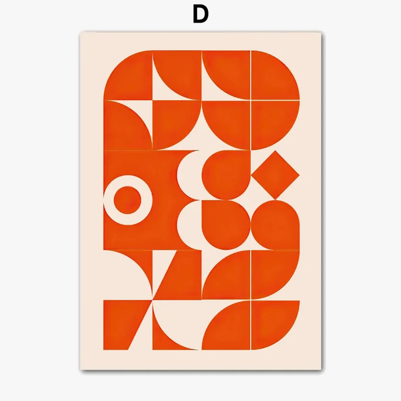 affiches art mural géométrique bauhaus pour décoration moderne
