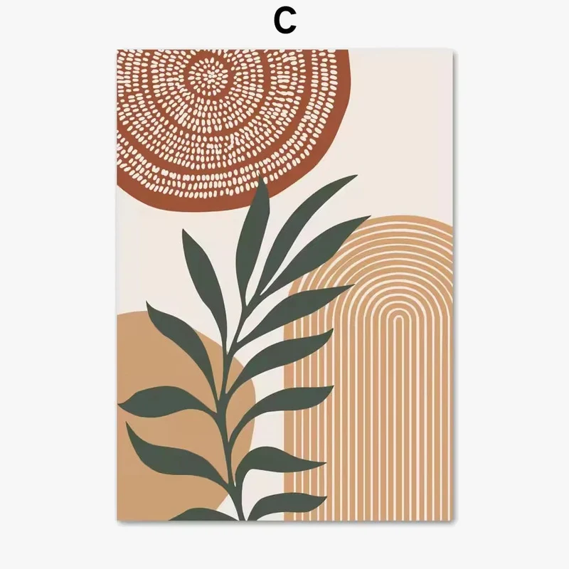 affiches abstraites boho pour décoration murale moderne