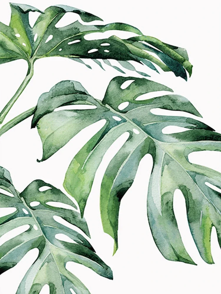 peinture diamant 5D plante verte broderie mosaïque décoration murale