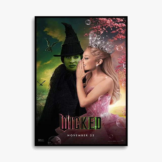 impression sur toile wicked affiche elphaba fan de glinda décoration intérieure