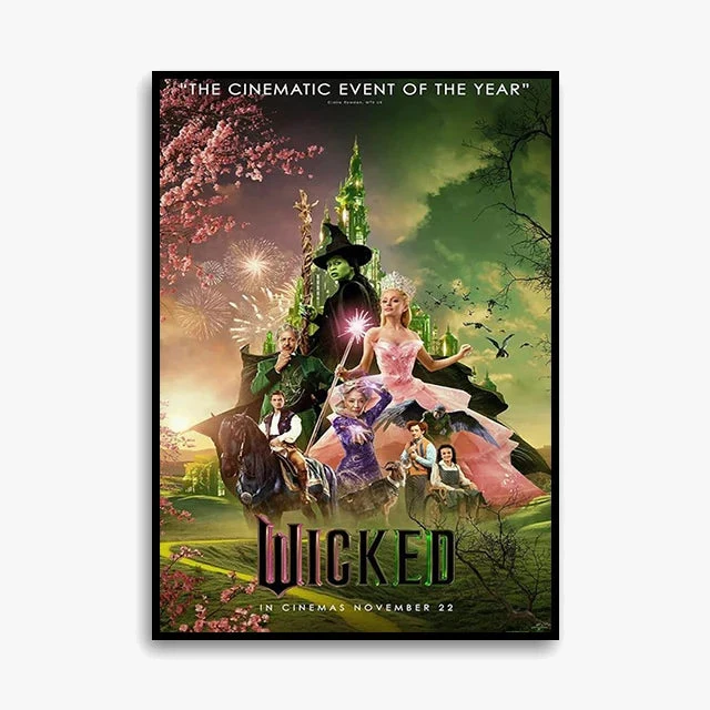 impression sur toile wicked affiche fan de glinda décorative cadeau sans cadre