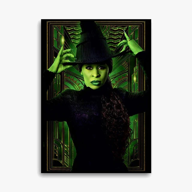impression toile wicked affiche elphaba glinda décoration intérieure cadeau