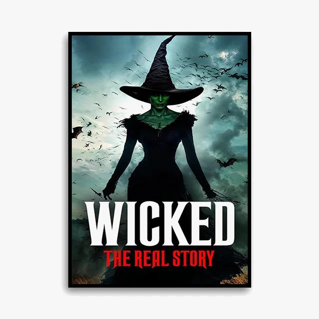 impression sur toile wicked affiche elphaba et glinda décoration intérieure