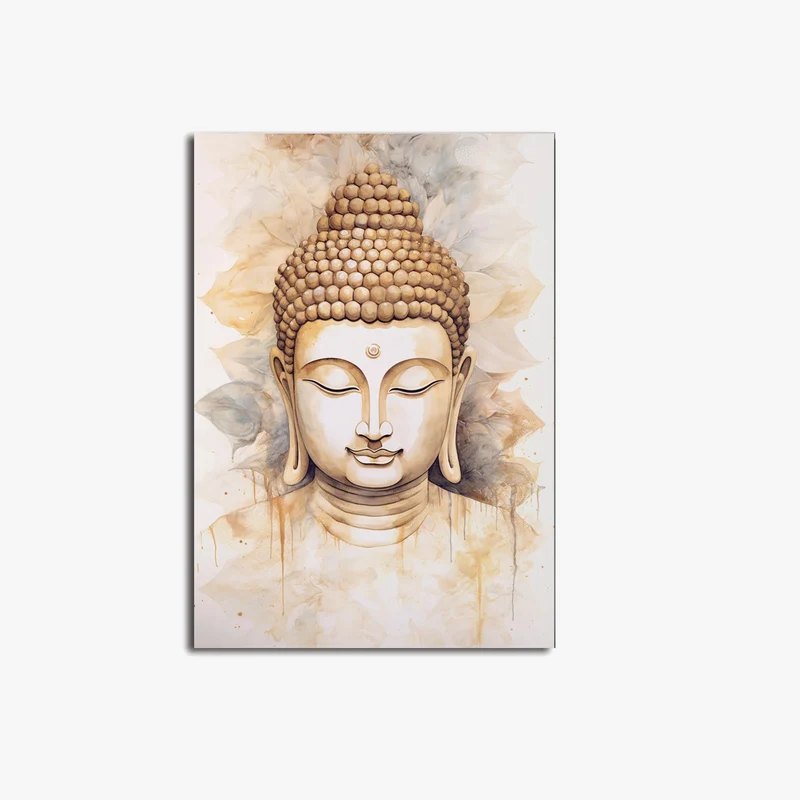 impression sur toile arbre de vie bouddha art mural spirituel moderne