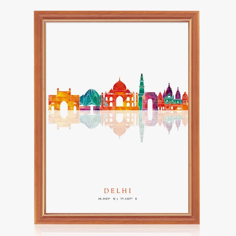 affiches art mural des skylines de grandes villes