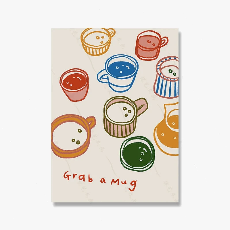 affiches murales café et boissons pour décoration intérieure