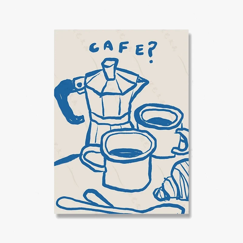 affiches murales café et boissons pour décoration cuisine