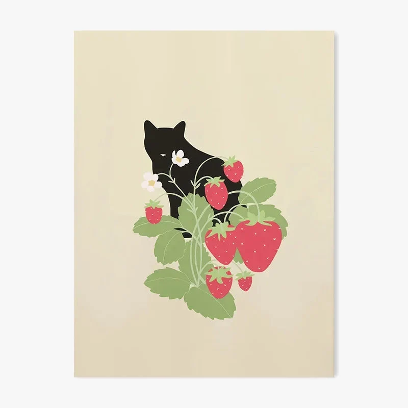 affiche mignonne créature dessin animé art moderne décoratif