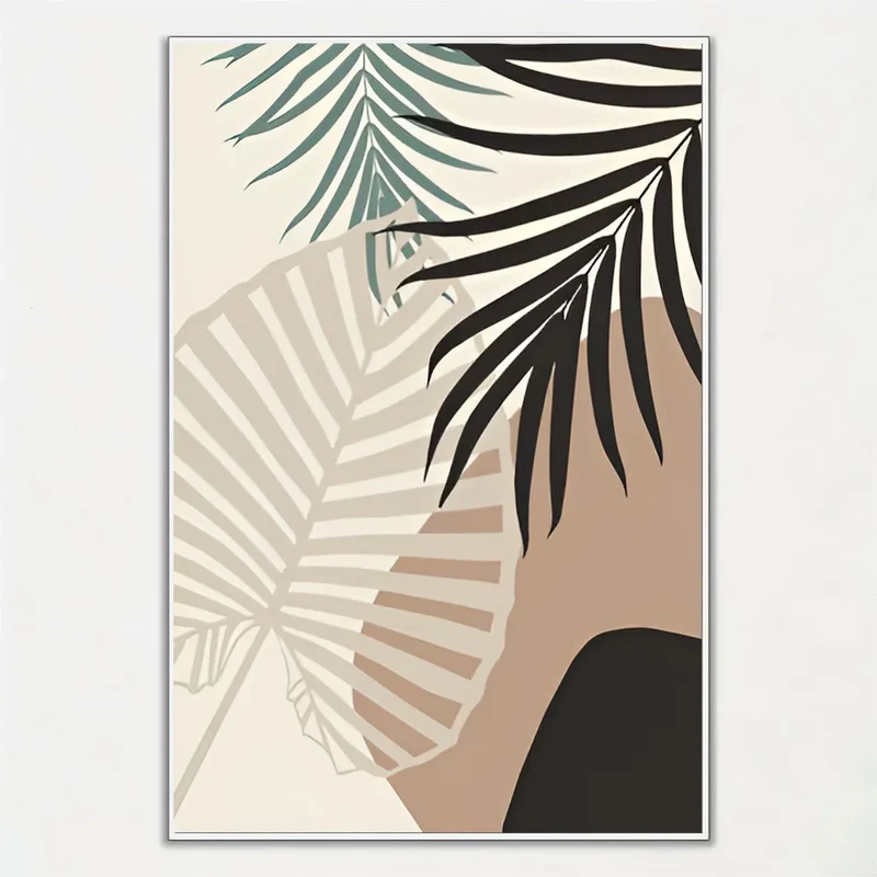 affiche décorative feuilles de palmier pour la maison
