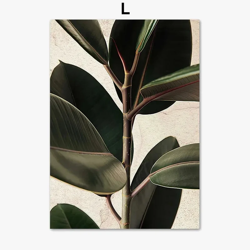 art mural toile feuilles de monstera décoration intérieure plants